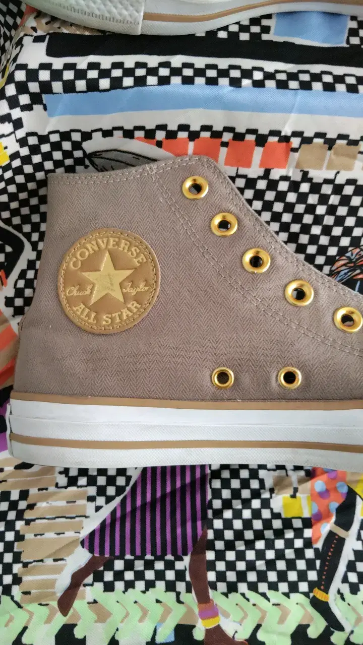 Zapatillas Converse All Star altas color beige - 2
