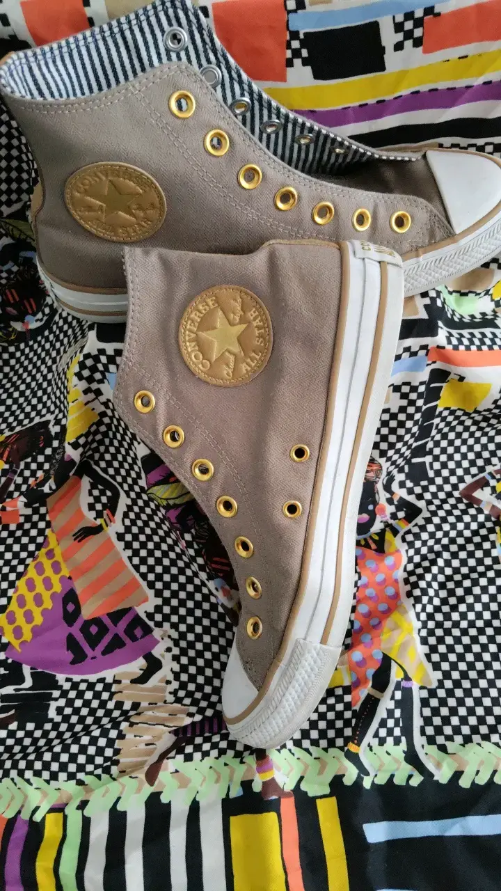 Zapatillas Converse All Star altas color beige - 4