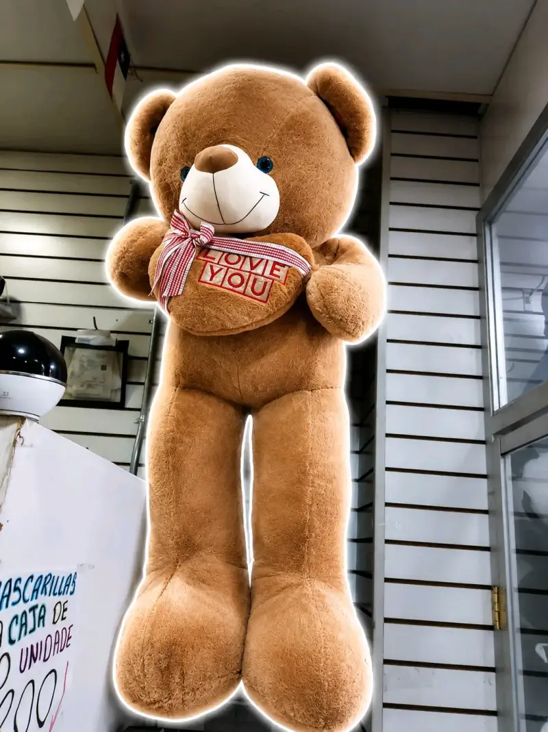 Gran oso de peluche con corazón 'Love' - 2