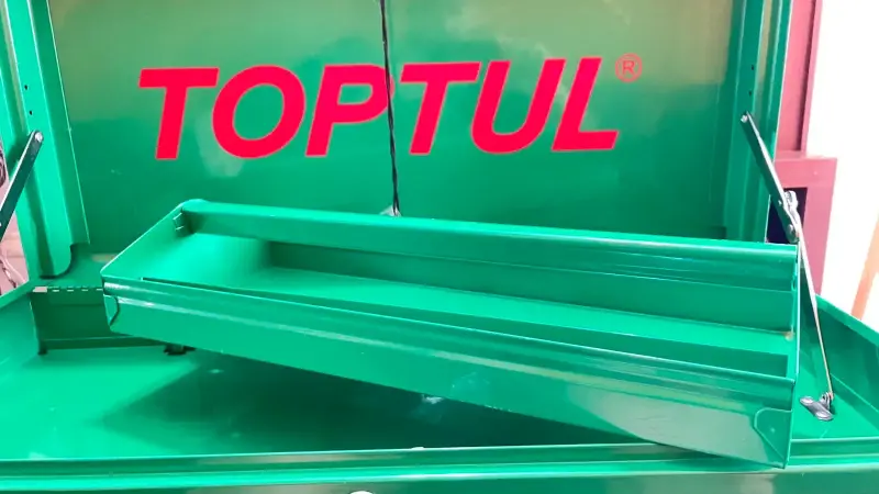 Caja de herramientas metálica Toptul verde - 5