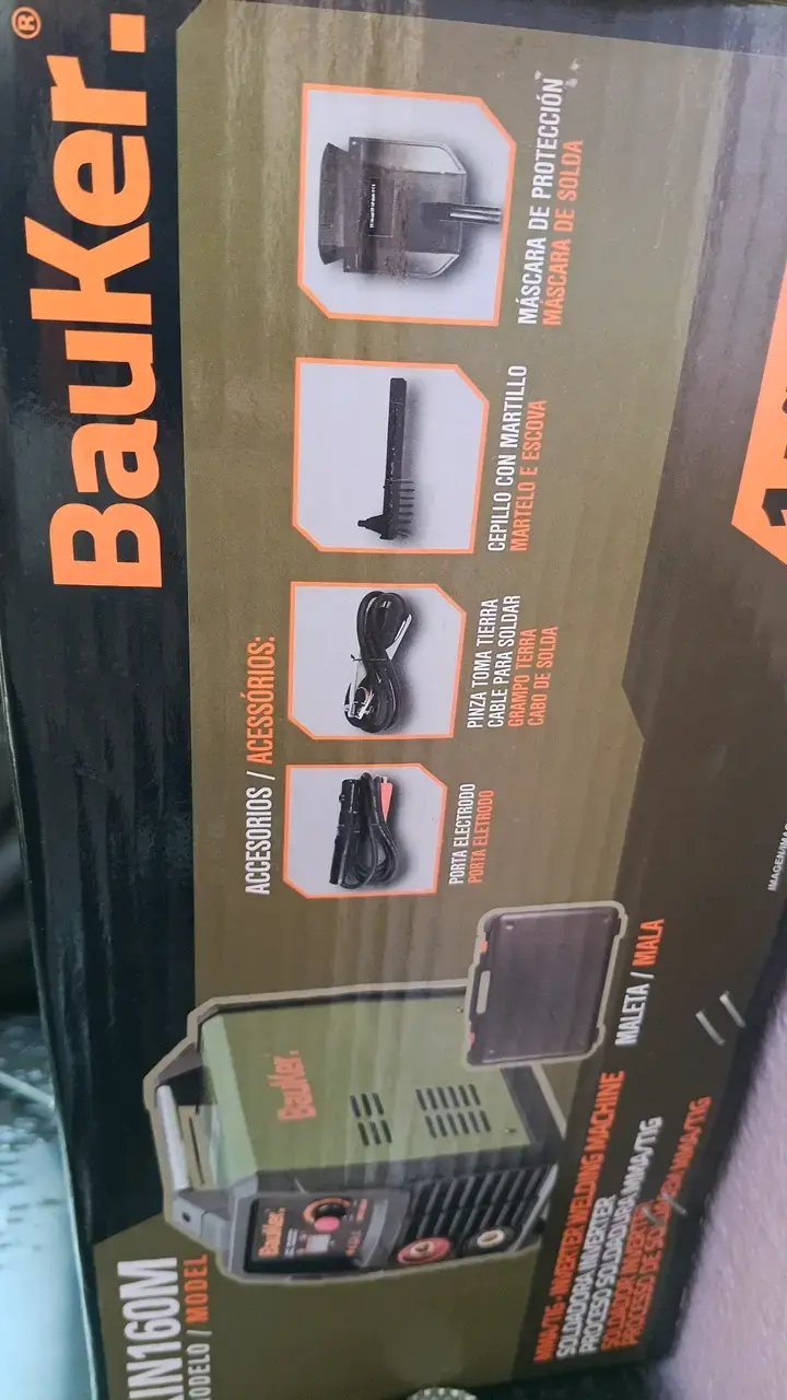 Máquina de Soldar Inverter Bauker KIN160M - 3