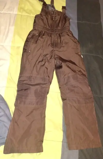 Pantalón termico marron y negro los dos talla 8 - miniatura 1