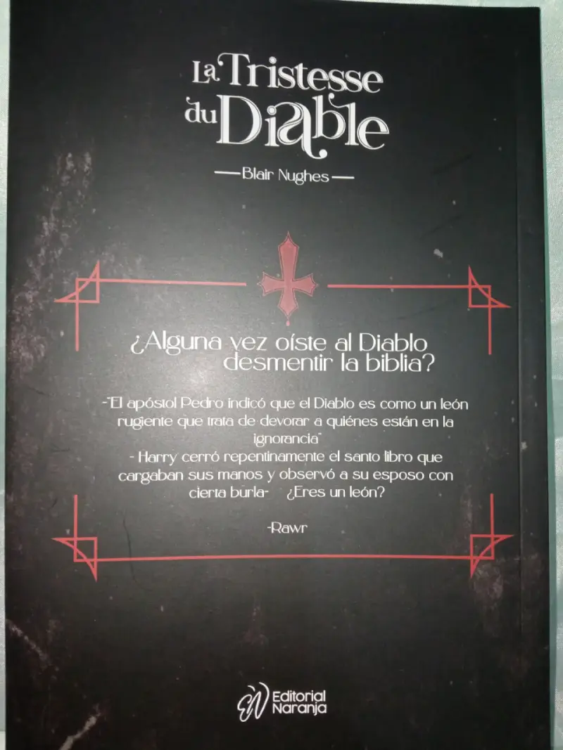 Libro 'La Tristesse du Diable' de Blair Nughes - 2