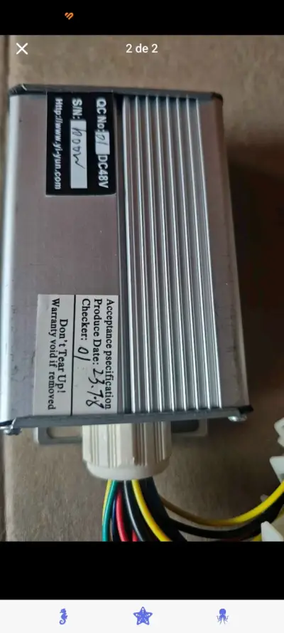 Controlador de Motor Eléctrico 48V (Nuevo) - miniatura 2