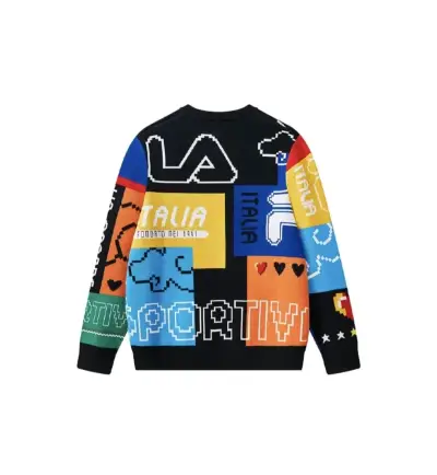 Suéter multicolor con diseño gráfico Fila - miniatura 2