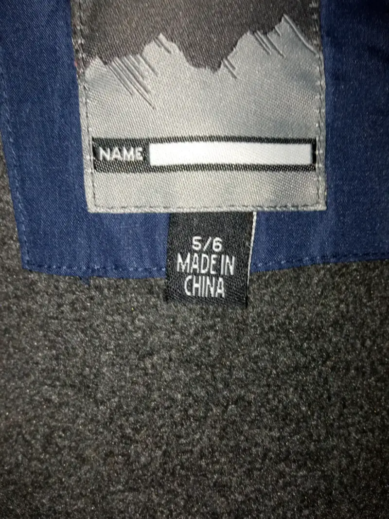 Chaqueta acolchada azul con capucha para niño - 2