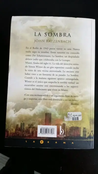 Libro 'La Sombra' de John Katzenbach en buen estado - miniatura 4