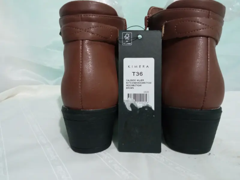 Botines de cuero marrón con cierre lateral - 3