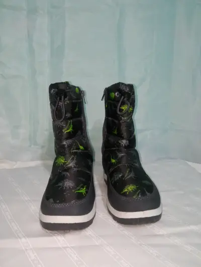 Botas de invierno para niños, diseño de dinosaur - miniatura 1