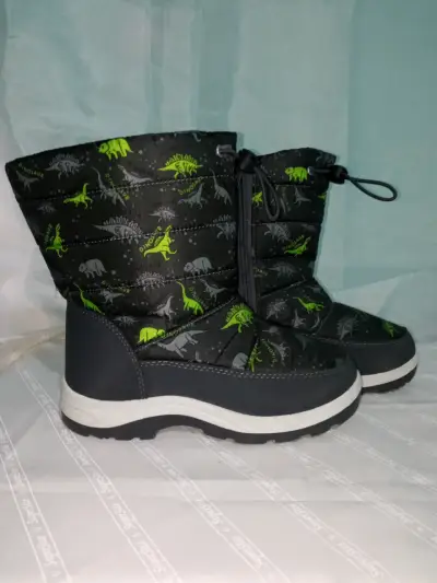 Botas de invierno para niños, diseño de dinosaur - miniatura 2