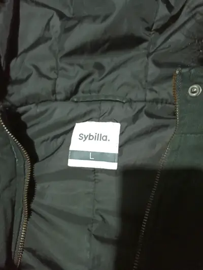 Parka negra con capucha de piel Sybilla - miniatura 2