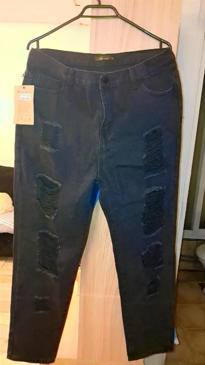 Jeans rasgados para mujer en varios colores - 3