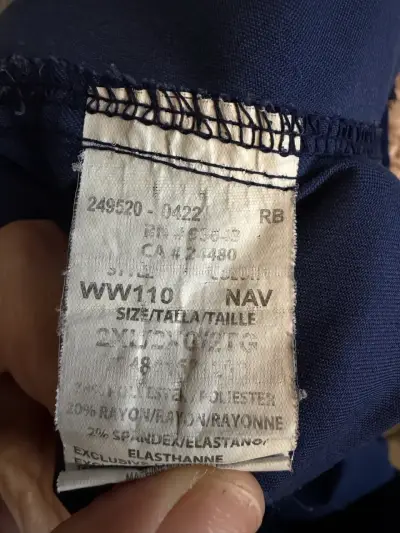 Lote 3 Pantalones clínicos 2XL Cherokee navy - miniatura 4