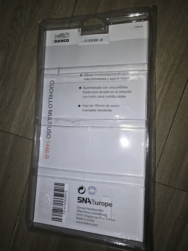 Cuchillo multiuso Bahco con funda naranja - 4