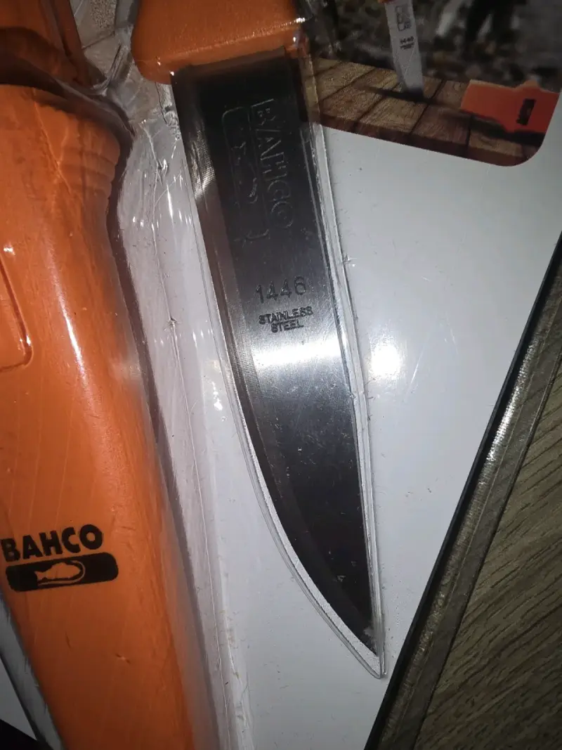 Cuchillo multiuso Bahco con funda naranja - 5