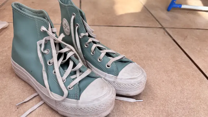 Zapatillas altas verde menta Converse All Star - 2