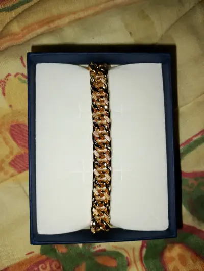 Pulsera bañada en oro de 14 kilates nueva - miniatura 1
