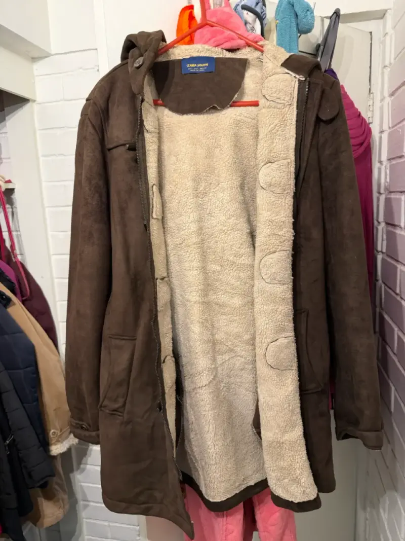 Abrigo Duffle Coat Marrón Zara Hombre - 3