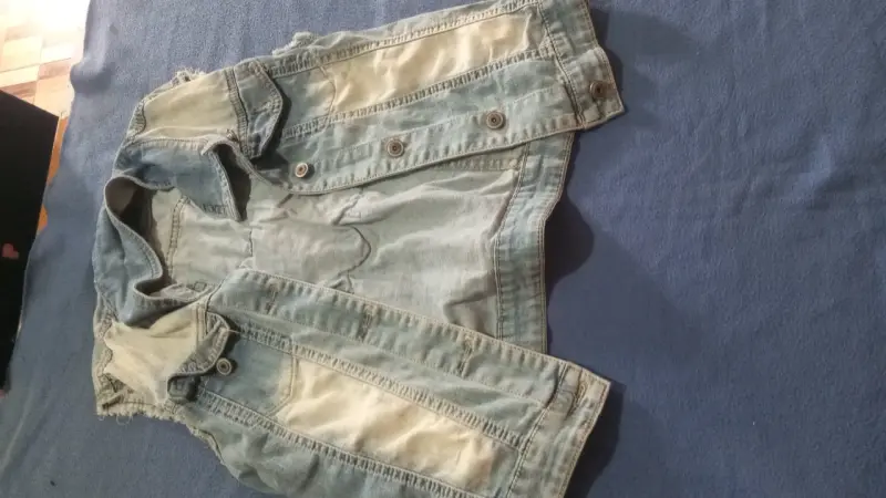 Chaqueta de mezclilla con bordado de águila - 4