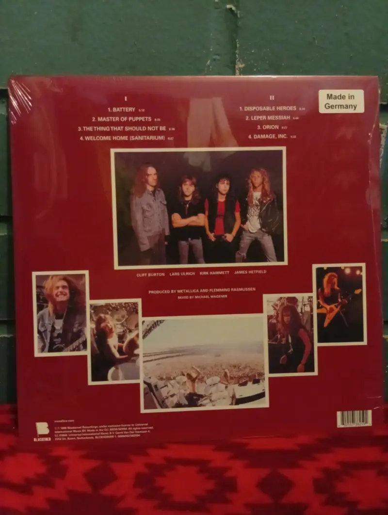Vinilo Metallica Master of Puppets - 2