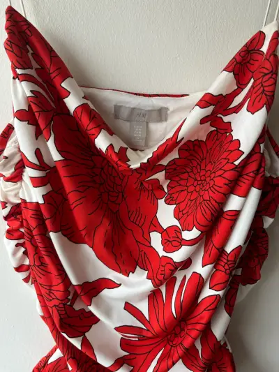 Body de baño con estampado floral rojo - miniatura 5