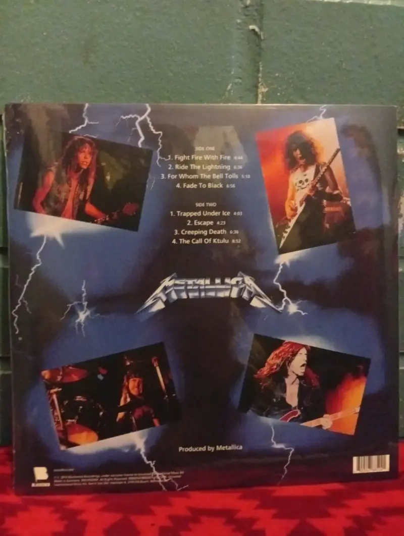 Vinilo Metallica Ride The Lightning Remasterizado - 2