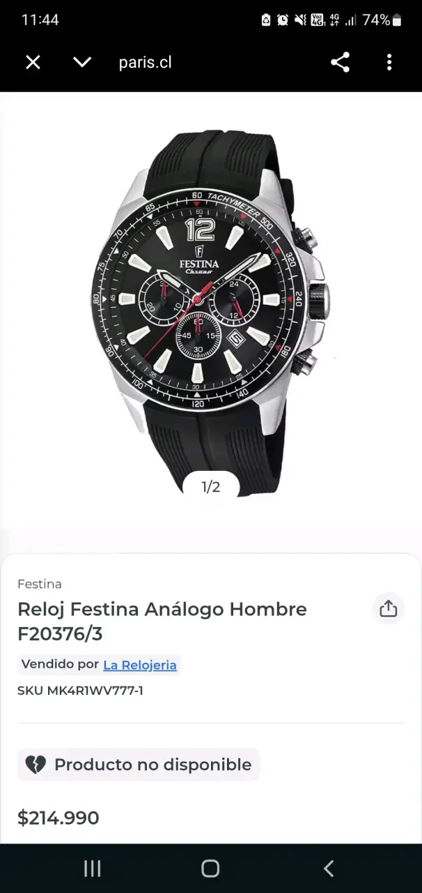 Reloj Festina Análogo Hombre F20376/3 - 4
