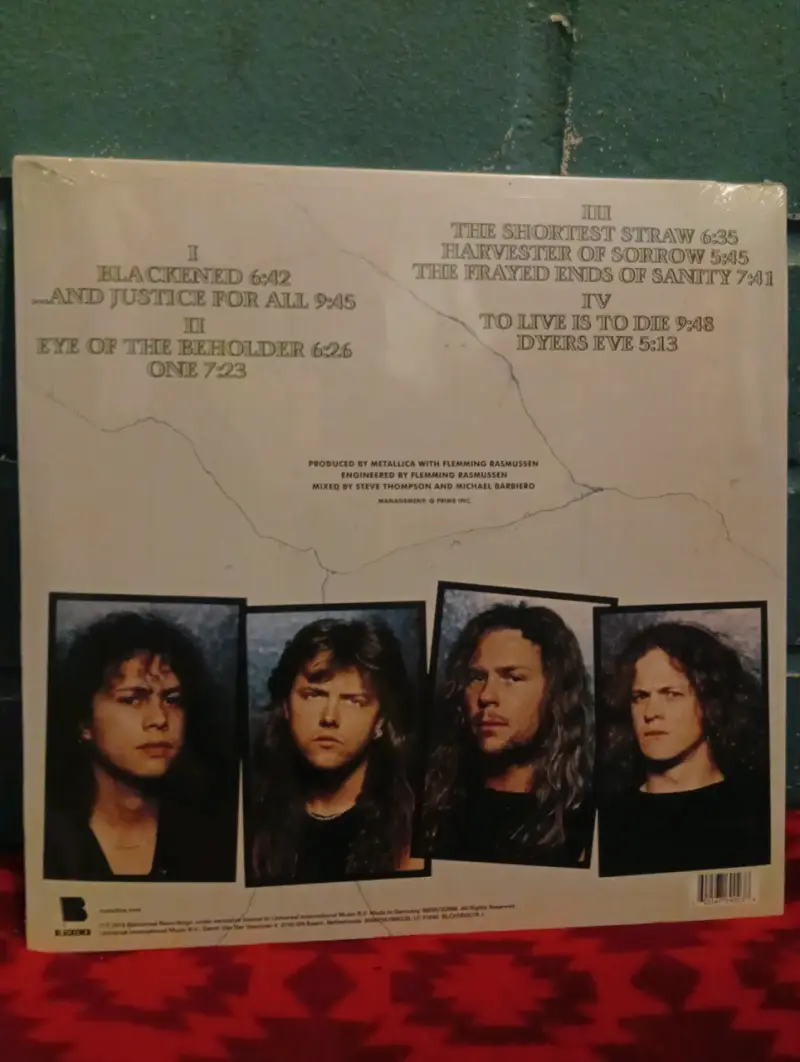 Vinilo Metallica ...And Justice for All remasterizado - 2