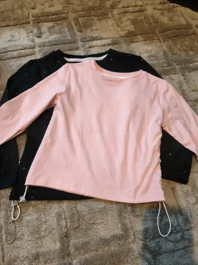 Poleras de manga larga con brillo para niña - miniatura 1