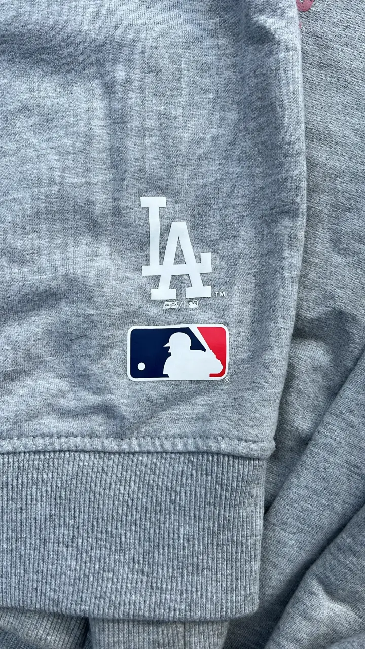 Polerón gris Los Angeles Dodgers con capucha - 3