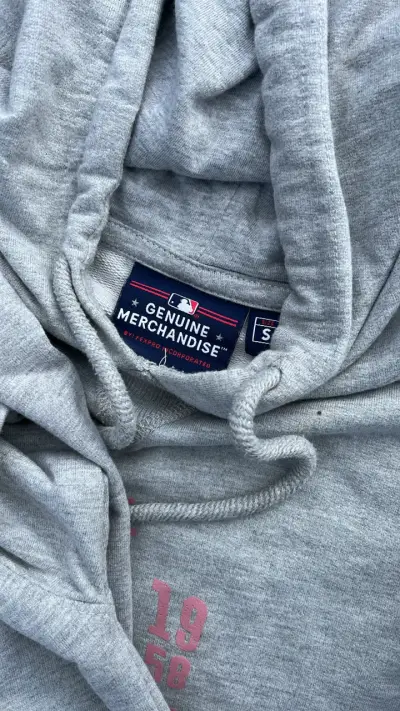 Polerón gris Los Angeles Dodgers con capucha - miniatura 4