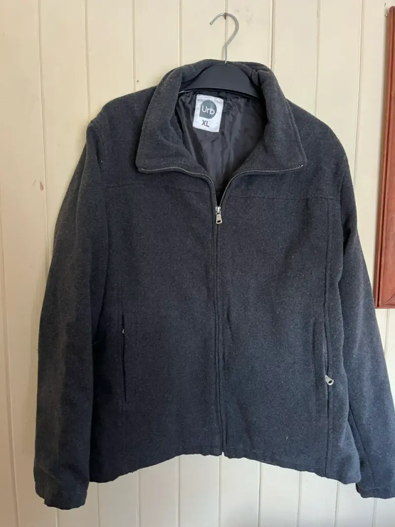 Chaqueta de lana gris Urb XL - 1