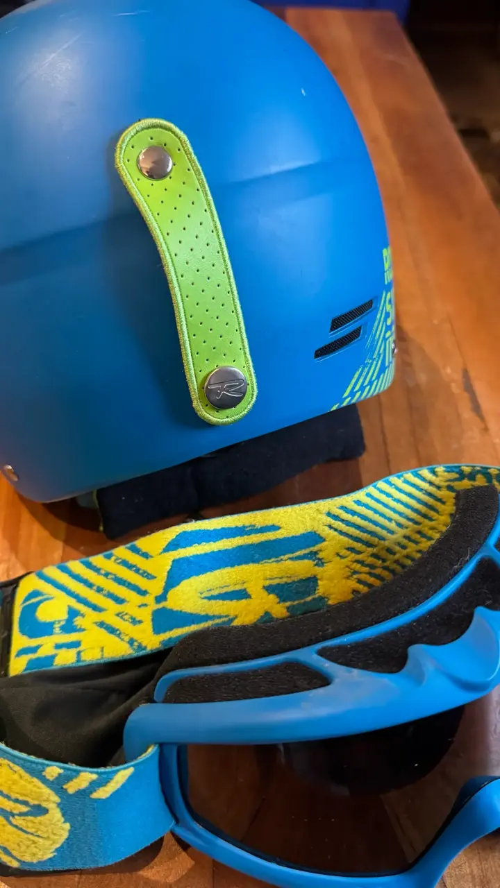 Casco y gafas de esquí azules Rossignol - 2