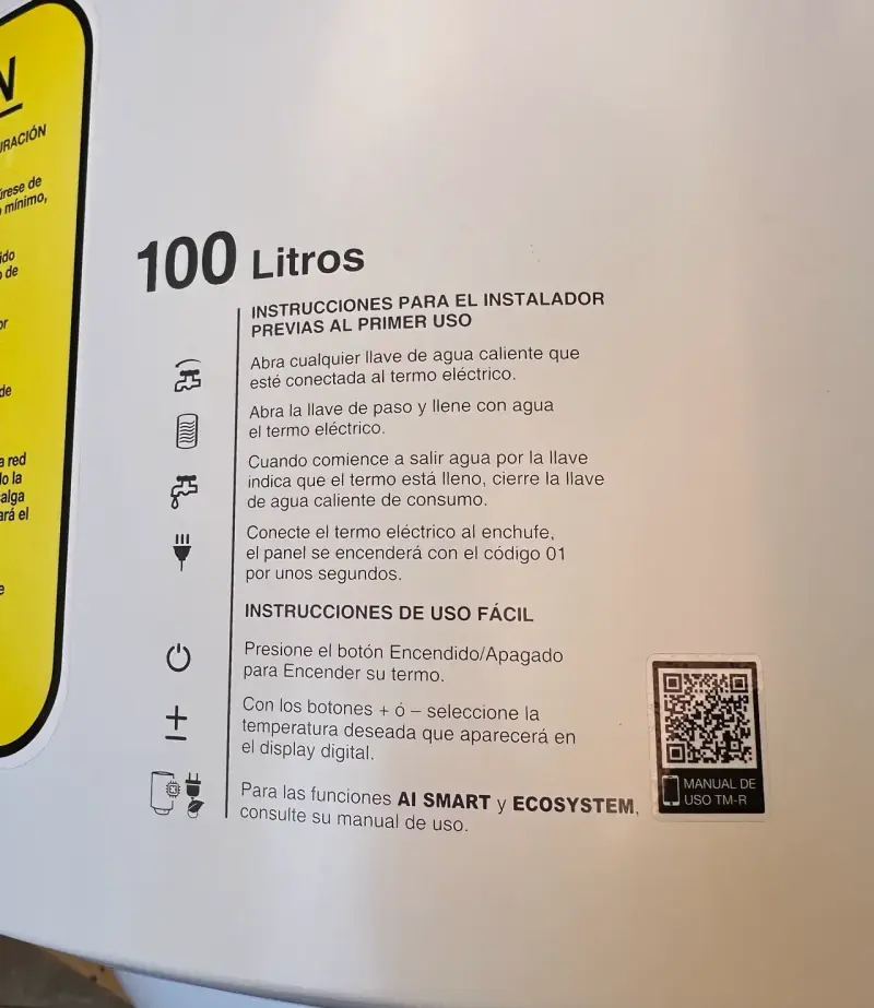 Termo eléctrico Rheem 100L - 3
