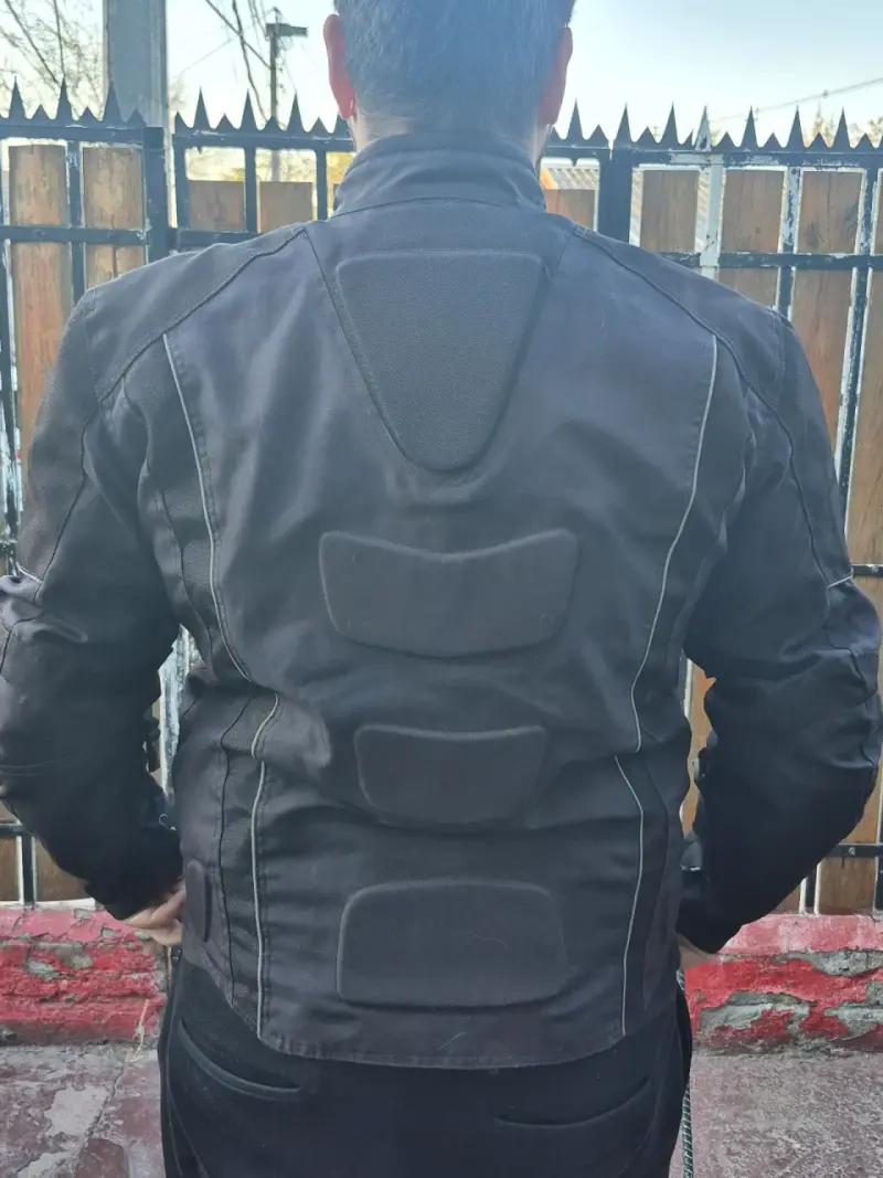 Chaqueta de moto negra con protecciones Duhan Xl - 2