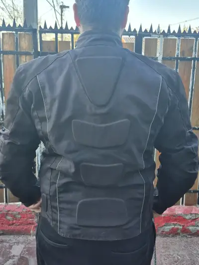 Chaqueta de moto negra con protecciones Duhan Xl - miniatura 2