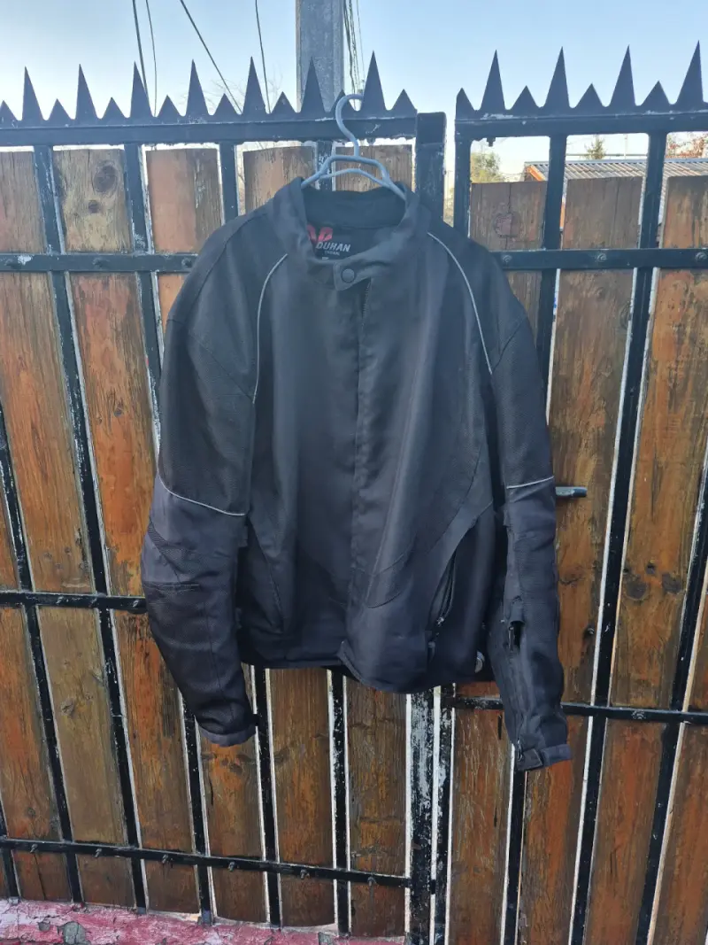 Chaqueta de moto negra con protecciones Duhan Xl - 3
