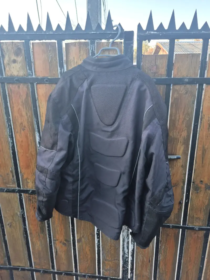 Chaqueta de moto negra con protecciones Duhan Xl - 4