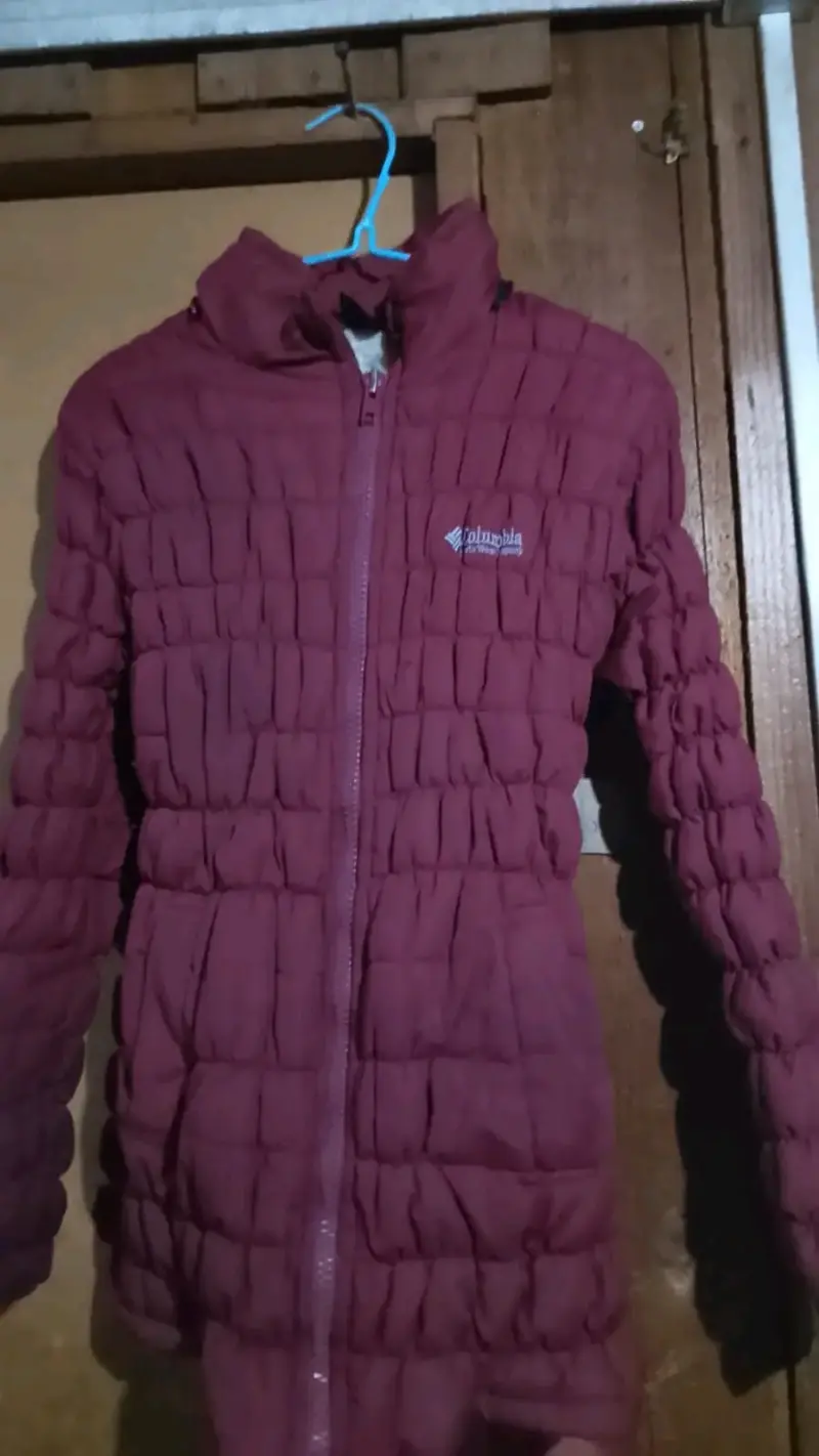 Chaqueta acolchada Columbia burdeo para mujer - 1