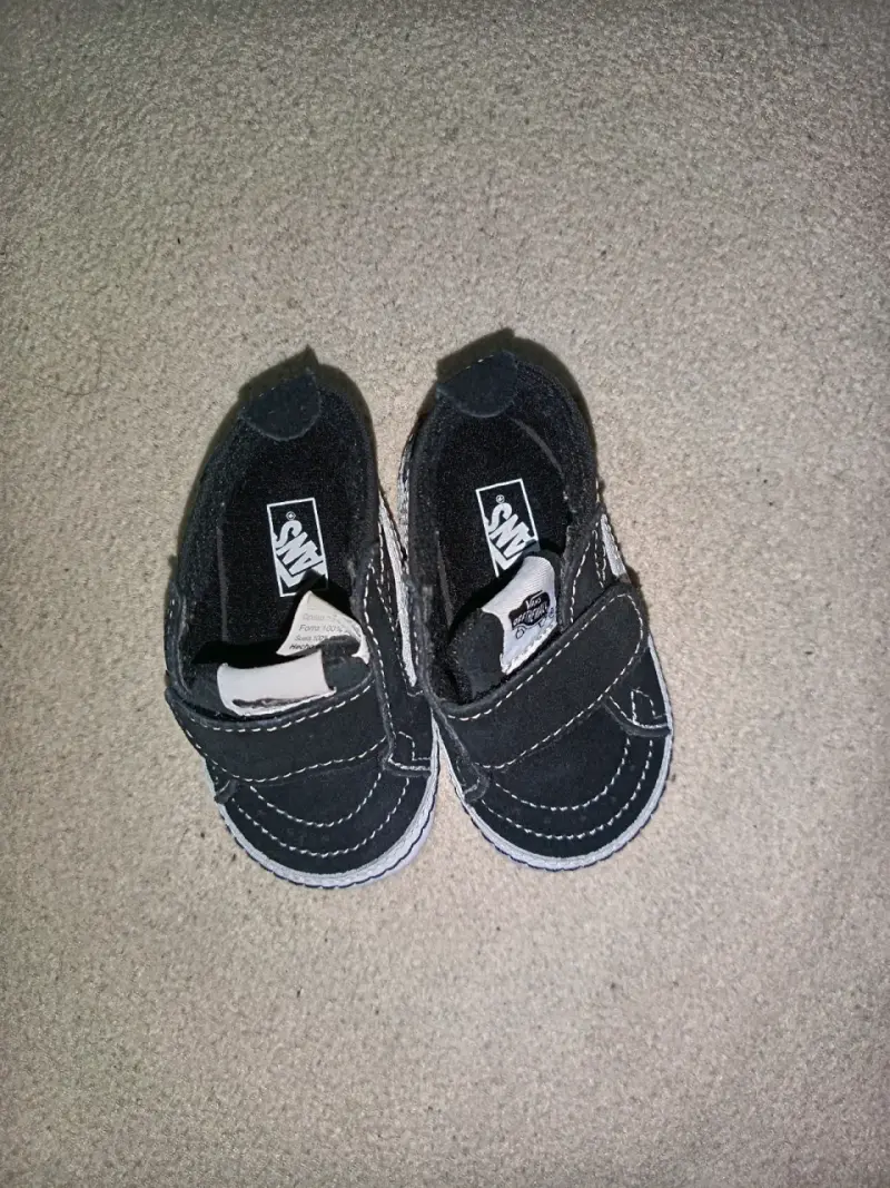 Zapatillas negras para bebé Vans Off The Wall - 2