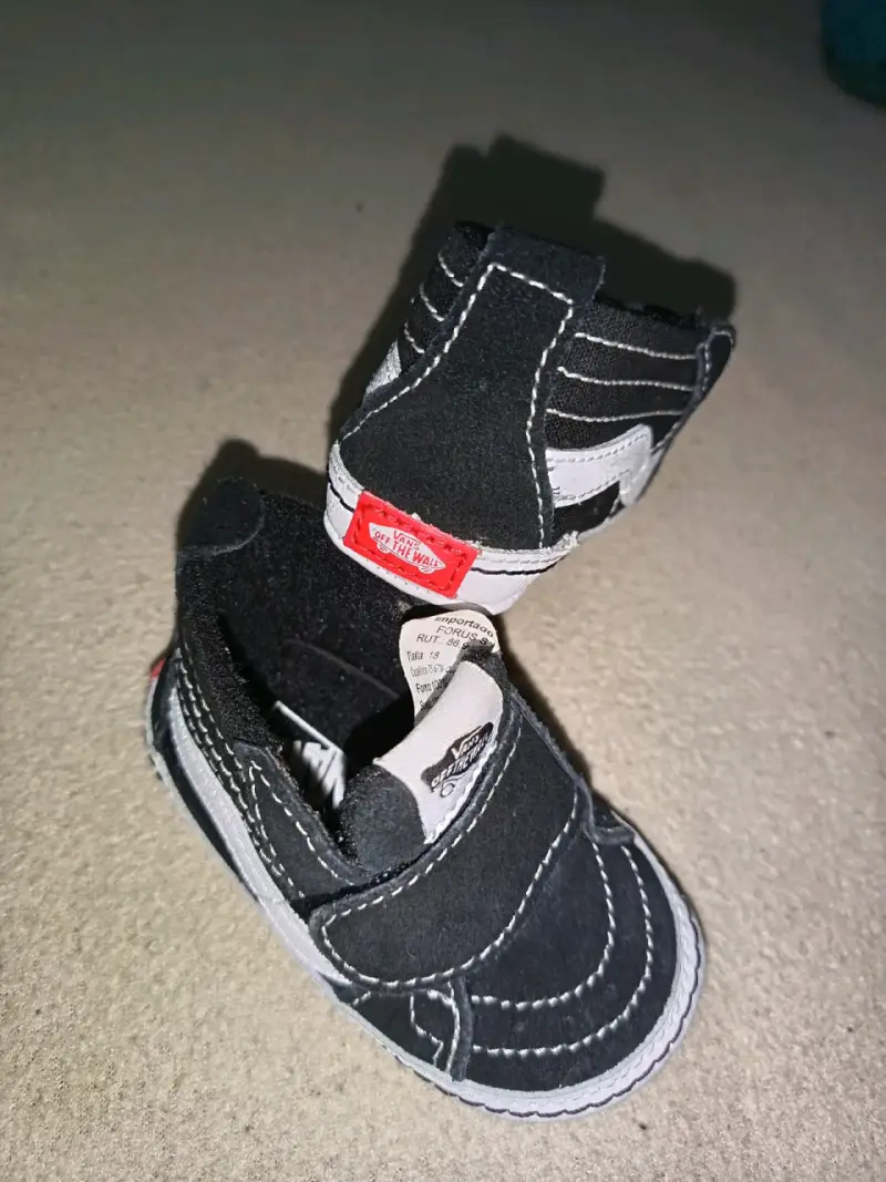 Zapatillas negras para bebé Vans Off The Wall - 3