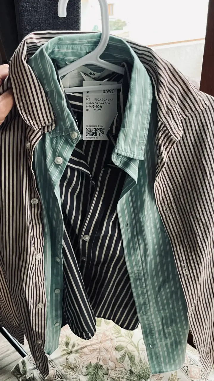 Camisas de rayas para niños H&M - 1