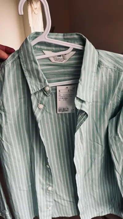 Camisas de rayas para niños H&M - miniatura 3