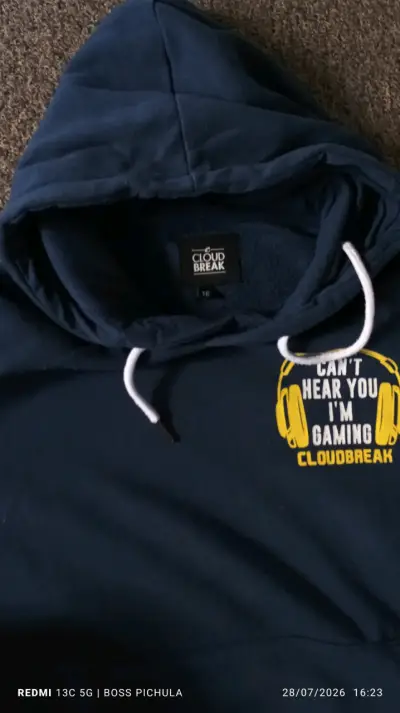 Polerón Cloud Break azul para niño talla 16 - miniatura 3