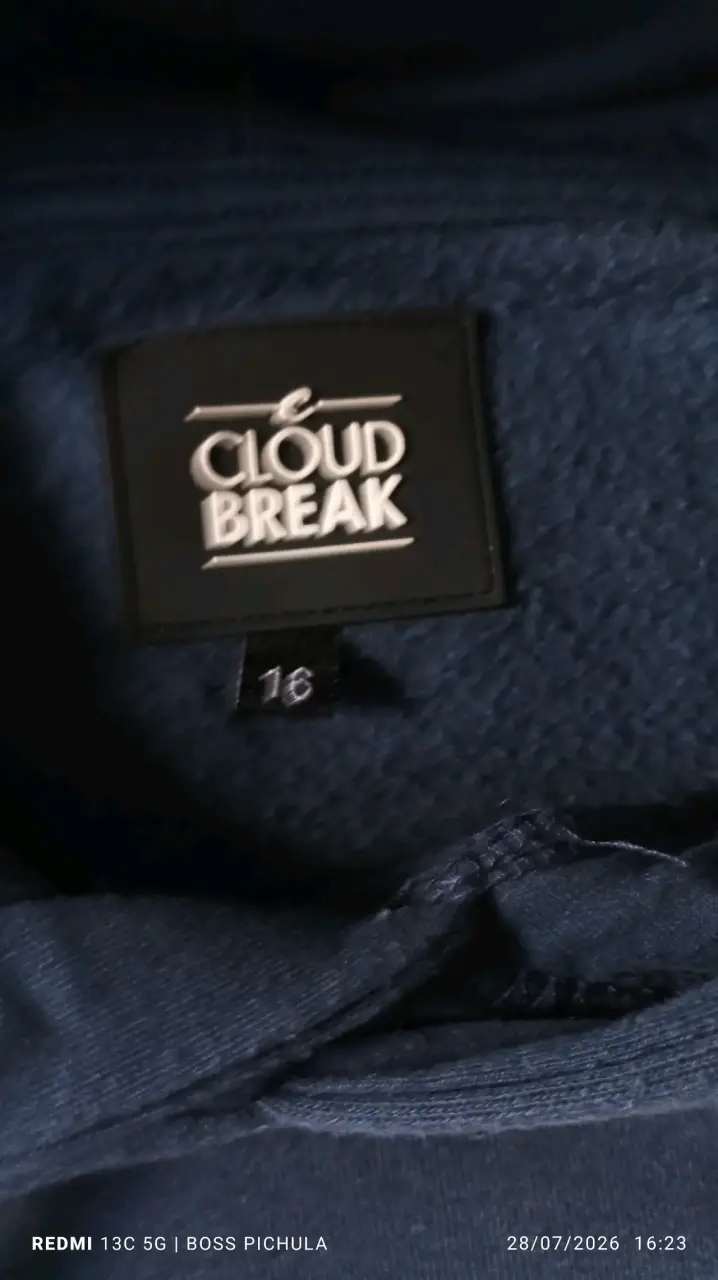 Polerón Cloud Break azul para niño talla 16 - 4