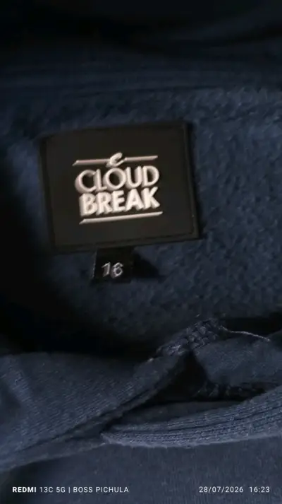 Polerón Cloud Break azul para niño talla 16 - miniatura 4