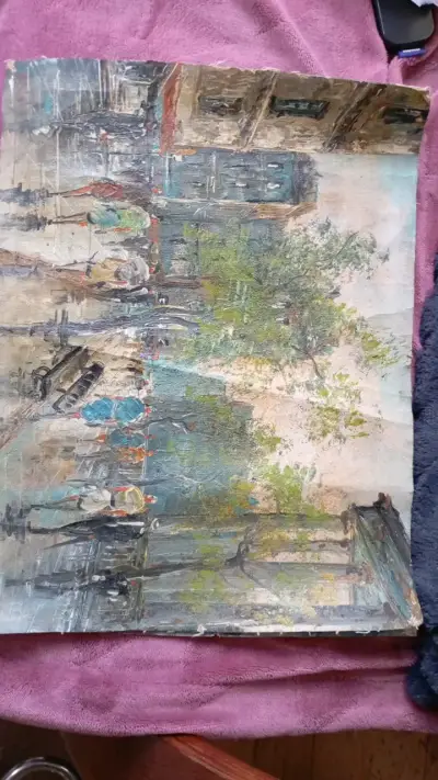 Cuadro Pintura Impresionista de Ciudad - miniatura 1