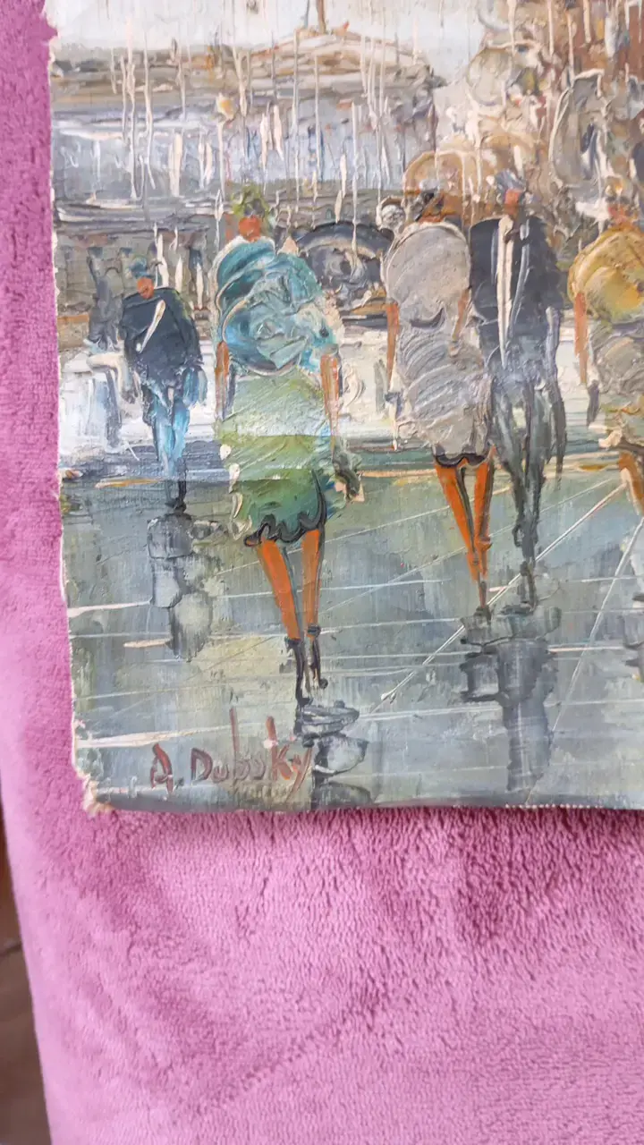 Cuadro Pintura Impresionista Fuente París - 3