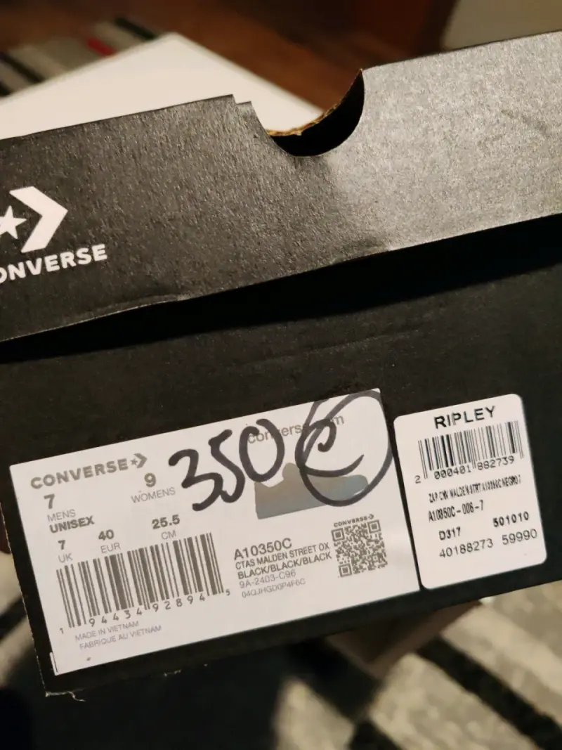 Zapatillas negras Converse Chuck Taylor All Star - 6