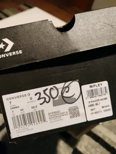 Zapatillas negras Converse Chuck Taylor All Star - miniatura 6